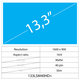13.3 LCD Slim mat 40 pin HD+