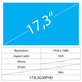 17.3 LCD Slim sijajni 30 pin FHD