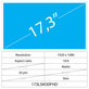 17.3 LCD Slim mat 30 pin FHD