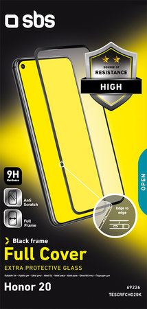 SBS - Full Cover Tempered Glass za Honor 20, Honor 20s, Huawei Nova 5T, črna