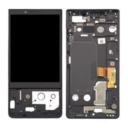 Blackberry Key2 - LCD zaslon + steklo na dotik + okvir (Black) TFT