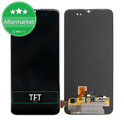 OnePlus 6T - LCD zaslon + steklo na dotik + okvir (Black) TFT