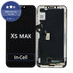 Zaslon In-Cell za iPhone XS Max, Steklo na dotik z okvirjem, FixPremium