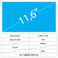 11.6 LCD Slim mat 30 pin HD (stranski nosilci)
