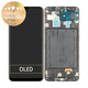 Samsung Galaxy A30 A305F - LCD zaslon + steklo na dotik + okvir (Black) - GH82-19725A, GH82-19202A Genuine Service Pack