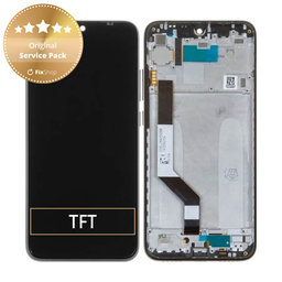 Xiaomi Redmi Note 7 - LCD zaslon + steklo na dotik + okvir (Space Black) - 5606100920C7, 560610100033, 560610125033 Genuine Service Pack