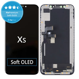 Apple iPhone XS - LCD zaslon + steklo na dotik + okvir Soft OLED FixPremium