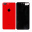 Apple iPhone 8 Plus - Steklo zadnjega ohišja z držalom za kamero (Red)