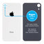 Apple iPhone XR - Steklo zadnjega ohišja s povečano odprtino za kamero (White)