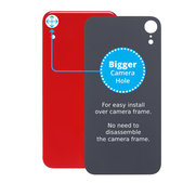 Apple iPhone XR - Steklo zadnjega ohišja s povečano odprtino za kamero (Red)