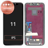 Zaslon za iPhone 11, Steklo na dotik z okvirjem, Refurbished