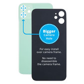 Apple iPhone 11 - Steklo zadnjega ohišja s povečano odprtino za kamero (Green)