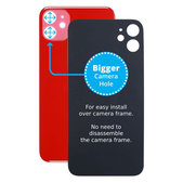 Apple iPhone 11 - Steklo zadnjega ohišja s povečano odprtino za kamero (Red)