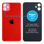 Apple iPhone 11 - Steklo zadnjega ohišja s povečano odprtino za kamero (Red)