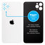 Apple iPhone 11 Pro Max - Steklo zadnjega ohišja s povečano luknjo za kamero (Silver)