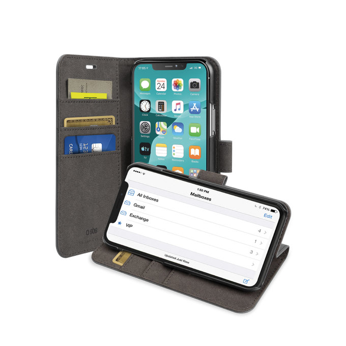 SBS - Ovitek Wallet Stand za iPhone 11 Pro Max, črn