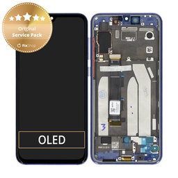 Xiaomi Mi 9 SE - LCD zaslon + steklo na dotik + okvir (Ocean Blue) - 5610100210B6 Genuine Service Pack