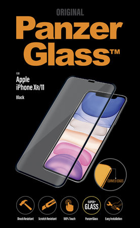PanzerGlass - Tempered Glass Standard Fit za iPhone XR in 11, črno