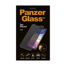 PanzerGlass - Kaljeno Steklo Privacy Standard Fit za iPhone XR in 11, transparent