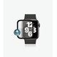 PanzerGlass - Tempered Glass Full Silicone  za Apple Watch Series 4, 5, 6, SE (1. gen) in SE (2. gen) 40mm, črna
