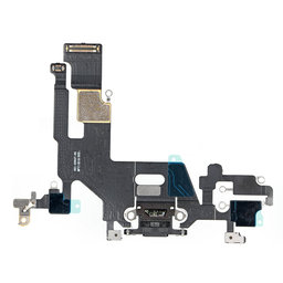 Apple iPhone 11 - Konektor za polnjenje + Flex kabel (Black)