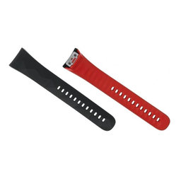 Samsung Gear FiT 2 Pro SM-R365 - trak levi (Black-Red) - GH98-41595A Genuine Service Pack