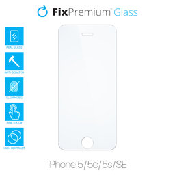 FixPremium Glass - Kaljeno Steklo za iPhone 5, 5c, 5s, SE 2016