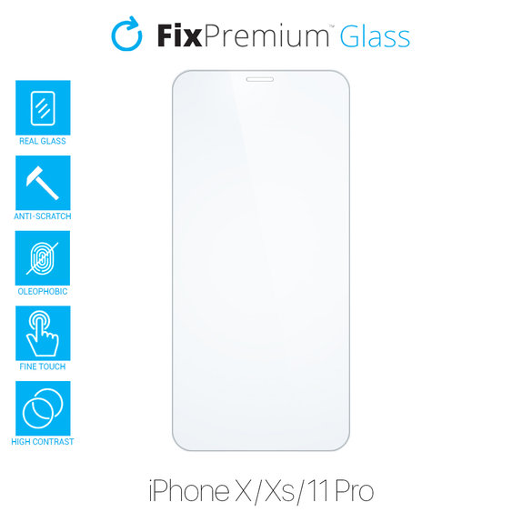 FixPremium Glass - Kaljeno Steklo za iPhone X, XS in 11 Pro