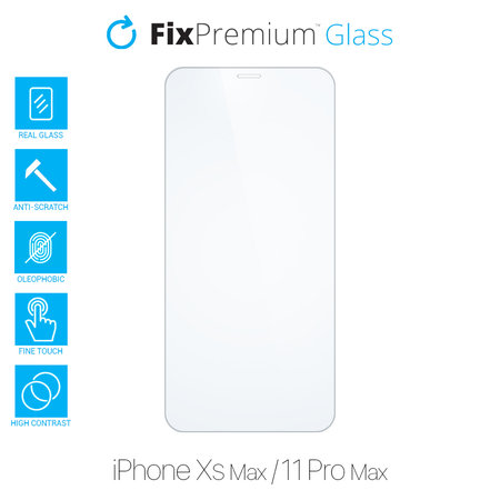FixPremium Glass - Kaljeno Steklo za iPhone XS Max in 11 Pro Max