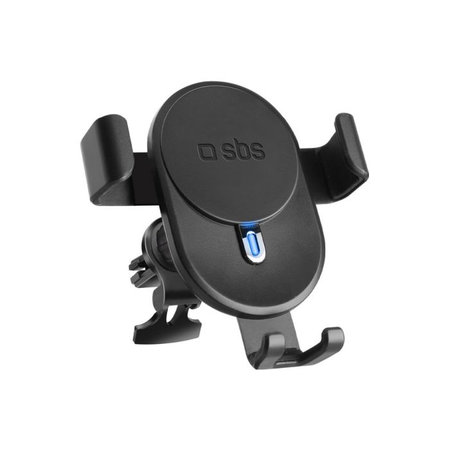 SBS - Gravity Car Holder with Wireless Charging, 10W, Qi, črn