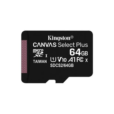 Kingston - MicroSDXC Memory Card Canvas Select Plus A1 CL10 100MB, z, SD adapterjem