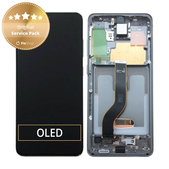 Samsung Galaxy S20 G980F - LCD zaslon + steklo na dotik + okvir (Cosmic Gray) - GH82-22131A, GH82-22123A, GH82-31433A, GH82-31432A Genuine Service Pack
