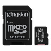 Kingston - pomnilniška kartica MicroSDXC Canvas React, 128 GB, SD adapter