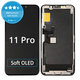 Zaslon Soft OLED za iPhone 11 Pro, Steklo na dotik z okvirjem, FixPremium