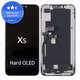 Zaslon Hard OLED za iPhone XS, Steklo na dotik z okvirjem, FixPremium