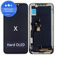 Zaslon Hard OLED za iPhone X, Steklo na dotik z okvirjem, FixPremium