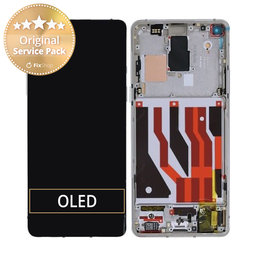 OnePlus 8 - LCD zaslon + steklo na dotik + okvir (Interstellar Glow) - 2011100174 Genuine Service Pack