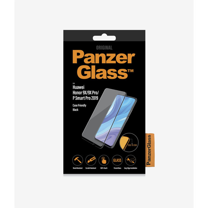 PanzerGlass - Tempered Glass Case Friendly za Honor 9X Lite, črno