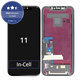 Zaslon In-Cell FHD za iPhone 11, Steklo na dotik z okvirjem, FixPremium