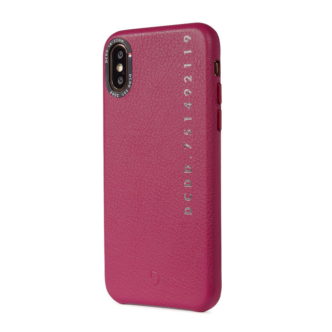 Decoded Leather Back Cover usnjena torbica za iPhone X/Xs, roza