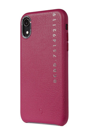 Decoded Leather Back Cover usnjena torbica za iPhone XR, roza