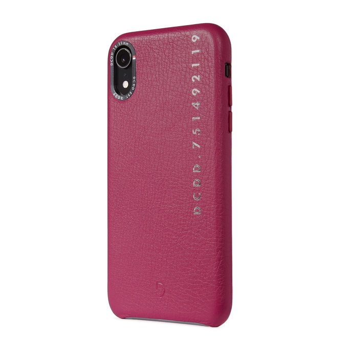 Decoded Leather Back Cover usnjena torbica za iPhone XR, roza