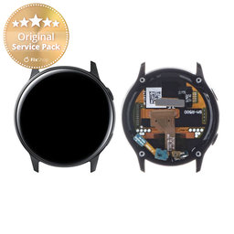 Samsung Galaxy Watch Active R500 - LCD zaslon + steklo na dotik + okvir (črna) - GH82-18797A Genuine Service Pack