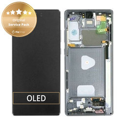 Samsung Galaxy Note 20 N980B - LCD zaslon + steklo na dotik + okvir (Mystic Gray) - GH82-23495A, GH82-23733A Genuine Service Pack