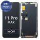 Zaslon In-Cell FHD za iPhone 11 Pro Max, Steklo na dotik z okvirjem, FixPremium