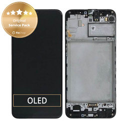 Samsung Galaxy M21 M215F - LCD zaslon + steklo na dotik + okvir (Black) - GH82-22509A, GH82-22836A, GH82-21266A, GH82-21265A Genuine Service Pack