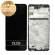 Samsung Galaxy M51 M515F - LCD zaslon + steklo na dotik + okvir (Celestial Black) - GH82-23568A, GH82-24168A, GH82-24166A Genuine Service Pack