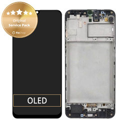 Samsung Galaxy M31 M315F - LCD zaslon + steklo na dotik + okvir (Space Black) - GH82-22405A, GH82-22631A Genuine Service Pack