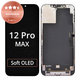 Zaslon za iPhone 12 Pro Max, Steklo na dotik z okvirjem, Refurbished