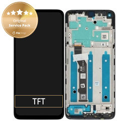 Motorola Moto G9 Plus - LCD zaslon + steklo na dotik + okvir (Black) - 5D68C17281 Genuine Service Pack